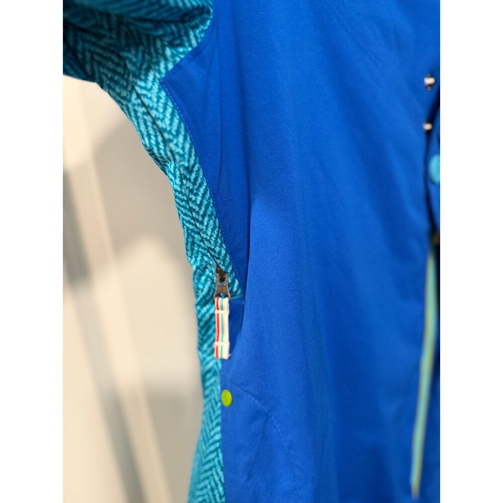 Under Armour S Ski Jacket $199 Waterproof Snowboard Brimmed Hood Bright Blue NEW - Picture 7 of 10
